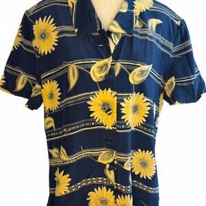 Vintage Spenser Jeremy 100% Silk Floral Shirt